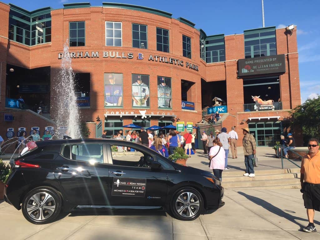 Outside look of the Durham Bull Athletic Park