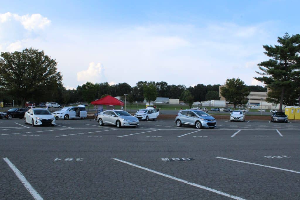 Parking lot of cars